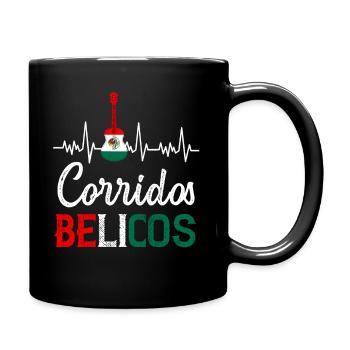 Corridos Belicos Tumbados Merch Camiseta Música - Full Colour Mug - black - Right