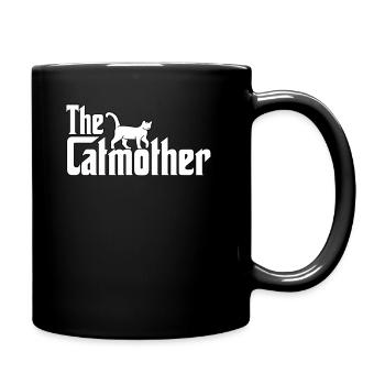 Katzen Mama Katzen Motiv Katzen Kostüm Katzen - Tasse einfarbig - Schwarz - Rechts