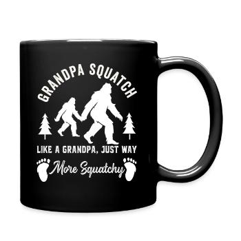 Bigfoot Sasquatch For Men Women Boys Girls Funny - Full Colour Mug - black - Right
