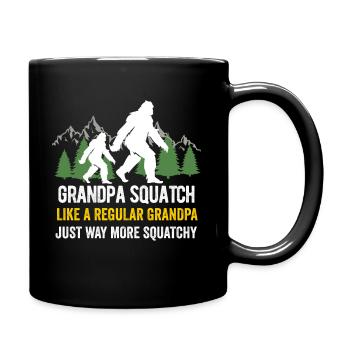 Bigfoot Sasquatch For Men Women Boys Girls Funny - Full Colour Mug - black - Right