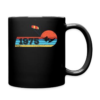 Kitesurf Anniversaire Vintage 1975 Né - Mug uni - noir - Droite