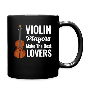 Les violonistes font les meilleurs violonistes amoureux - Mug uni - noir - Droite