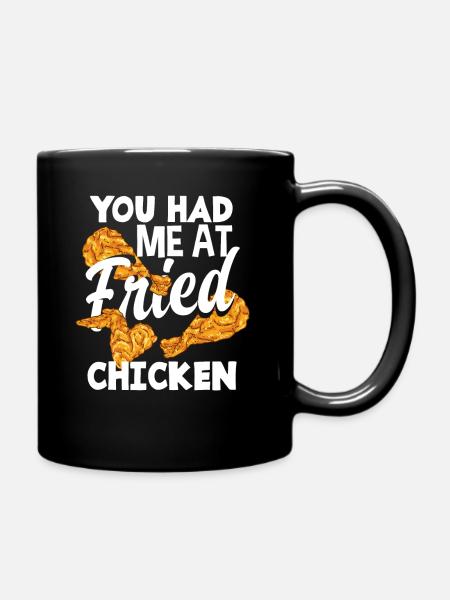 Fried Chicken - Tasse einfarbig - Schwarz