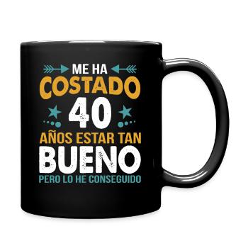 Vintage 40th Birthday Celebration - Full Colour Mug - black - Right