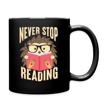 N’arrêtez jamais de lire T-shirt - Mug uni - noir - Droite
