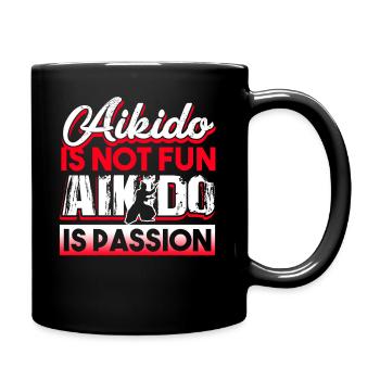 Aikido Aikido is Passion - Full Colour Mug - black - Right