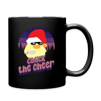 Chuck the Cheer - Ente mit Messer Duck with Knife - Full Colour Mug - black - Right