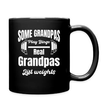 Certains grands-pères jouent au bingo Real Grandpas Lift - Mug uni - noir - Droite