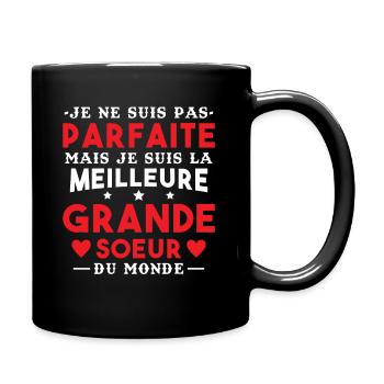Je suis la meilleure grande soeur du monde - Mug uni - noir - Droite