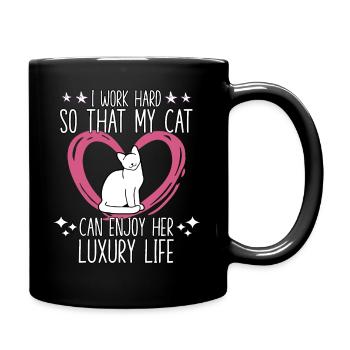 Chaton motif chats accessoires propriétaire de - Mug uni - noir - Droite