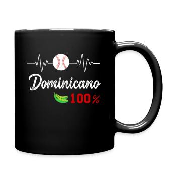 Dominican Flag RD Dominican Republic Baseball - Full Colour Mug - black - Right