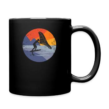 Wingfoil Surfer Wingfoiling Hydrofoil Kitefoil - Mug uni - noir - Droite