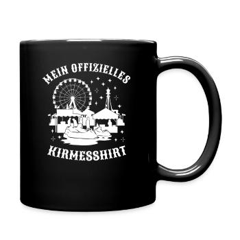 Kirmesshirt Jahrmarkt Volksfest Rummelplatz - Tasse einfarbig - Schwarz - Rechts