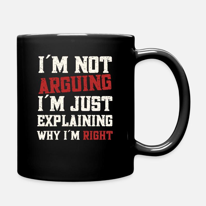 Je ne discute pas - Mug uni - noir