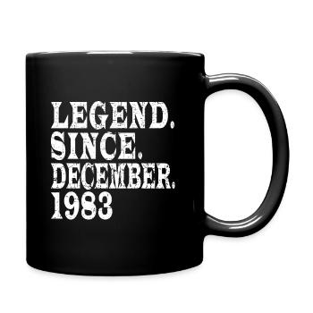 Legend 1983 Birthday Year of birth 1983 Men - Full Colour Mug - black - Right