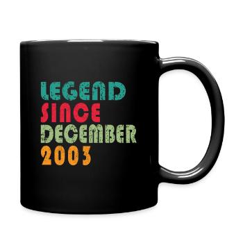 Légende 2003 Anniversaire légendaire depuis 2003 - Mug uni - noir - Droite