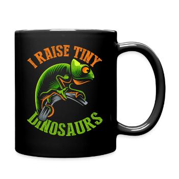 Je soulève de minuscules dinosaures, caméléon T-shirt - Mug uni - noir - Droite