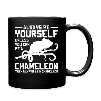 Sois toujours toi-même, caméléon T-shirt - Mug uni - noir - Droite