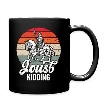 Ritter Mittelalterliche Renaissance-Ritterrüstung - Tasse einfarbig - Schwarz - Rechts