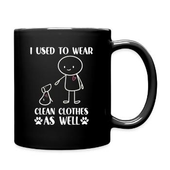 Walki Spruch für Hundebesitzer lustige - Tasse einfarbig - Schwarz - Rechts