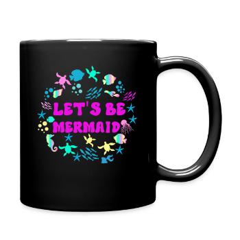 Mermaid Adult Matching Birthday Women Girl - Full Colour Mug - black - Right