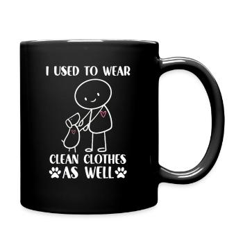 Walki shirt for dog owner dogs outdoor dog - Full Colour Mug - black - Right
