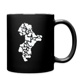 Shih Tzu Dog Mom Shih Tzu Dad - Full Colour Mug - black - Right