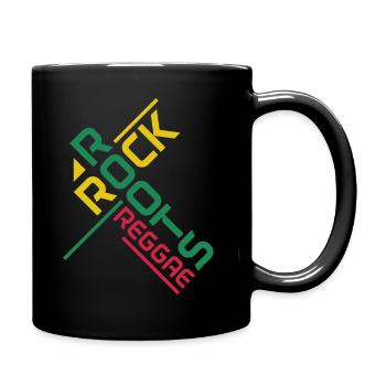 Reggae Musik Rastafari Jamaika - Tasse einfarbig - Schwarz - Rechts