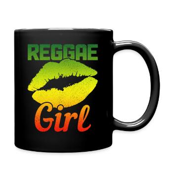 Reggae Musik Rastafari Jamaika - Tasse einfarbig - Schwarz - Rechts
