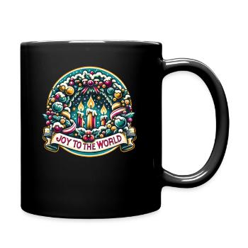 Joy to the World - Funny Holidays Funny Christmas - Tasse einfarbig - Schwarz - Rechts