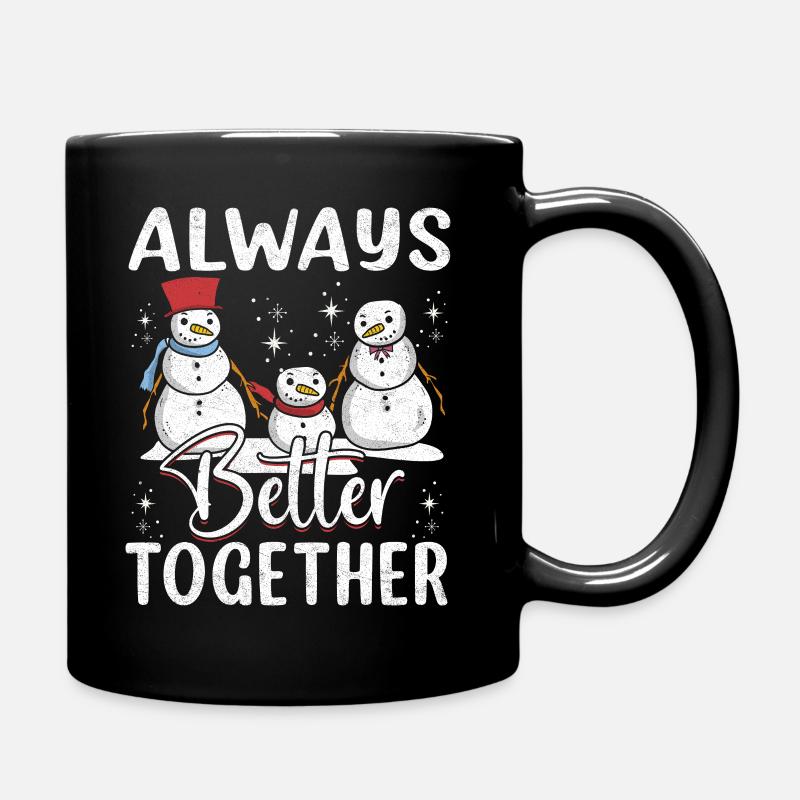 Équipe de Noël en famille - Mug uni - noir