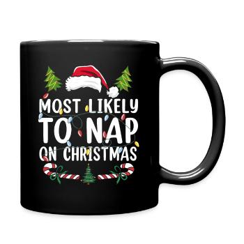 Family Christmas Crew - Tasse einfarbig - Schwarz - Rechts