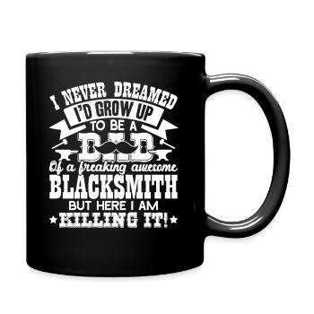 Blacksmith Super Cool Blacksmith Dad - Full Colour Mug - black - Right