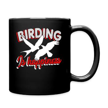 Birdwatching Birdwatching Birding Is Happiness - Full Colour Mug - black - Right