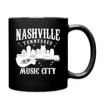 Nashville Tennessee Country Music City - Tasse einfarbig - Schwarz - Rechts