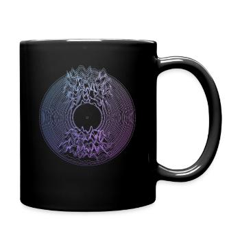 Cadeau de disque vinyle pour DJ Vintage - Mug uni - noir - Droite