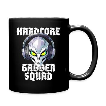 Hardcore Gabber Squad Alien Rave - Tasse einfarbig - Schwarz - Rechts