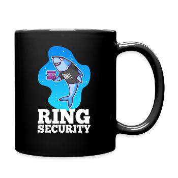 Ring Security Wedding - Tasse einfarbig - Schwarz - Rechts