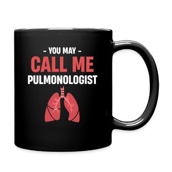 You can contact me pulmonologist future - Full Colour Mug - black - Right