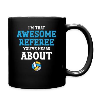 Je suis le grand arbitre d’où vous venez. - Mug uni - noir - Droite