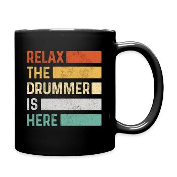 Drummer Drummer Drum Gift - Full Colour Mug - black - Right