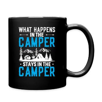 Ce qui se passe dans le camping-car reste dans le camping-car - Mug uni - noir - Droite