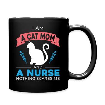 I'm a cat mom - Full Colour Mug - black - Right