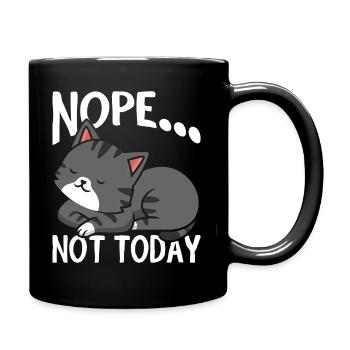 No, not today - Full Colour Mug - black - Right