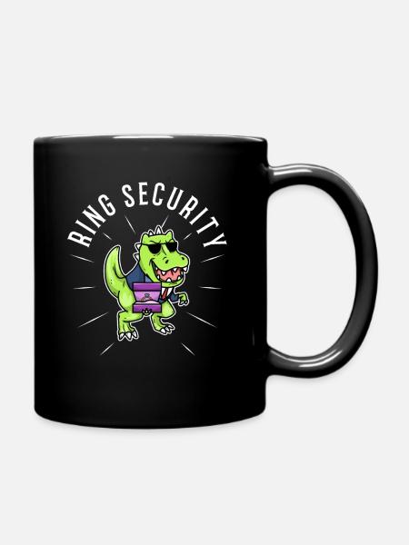 Ring Security Wedding - Tasse einfarbig - Schwarz