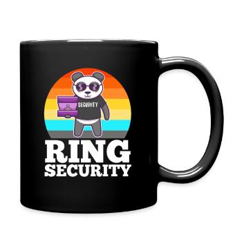 Ring Security Wedding - Tasse einfarbig - Schwarz - Rechts