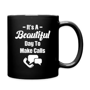 Es Ist Ein Schöner Tag, Um Lustige - Tasse einfarbig - Schwarz - Rechts
