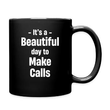 Es Ist Ein Schöner Tag, Um Lustige - Tasse einfarbig - Schwarz - Rechts