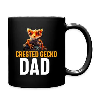 Gecko à crête Hommes Femmes Lézard Cils Gecko - Mug uni - noir - Droite