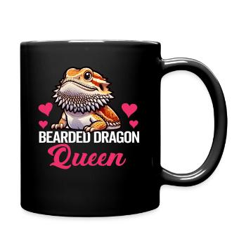 Dragon Barbu Hommes Femmes Filles Enfants Pogona Lézard - Mug uni - noir - Droite